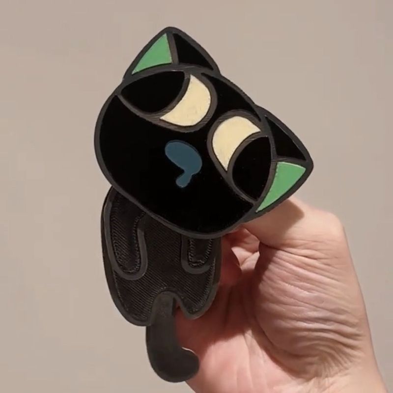 卡通天才罗小黑小猫谷子战记亚克力钥匙扣钥匙圈摇摇包挂件萌物|undefined