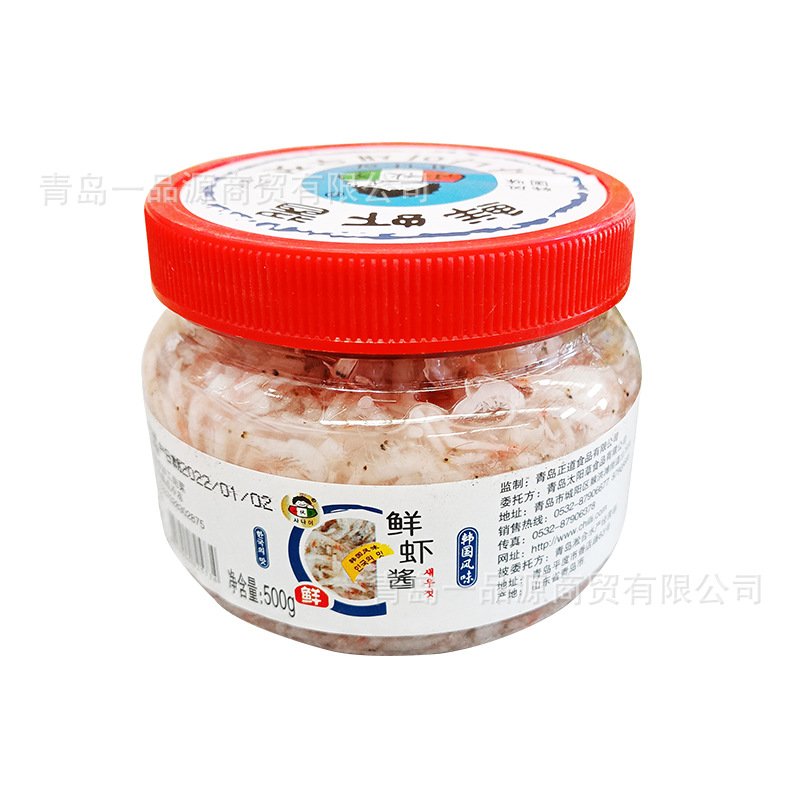 小伙子鲜虾酱500g家用韩式泡菜专用即食白虾酱辣白菜腌制调味酱