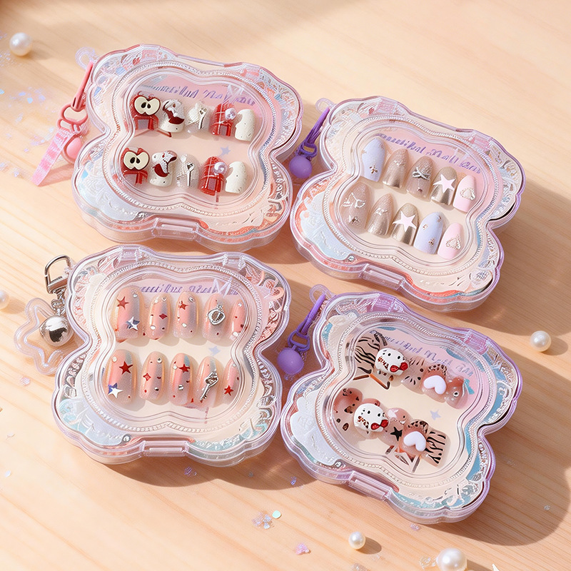 Candy Nini Series Wearable Nails 30 Pieces in a Set Wearable Fake Nail Stickers for Women Ins Pure Desire Cute Nail Pieces Candy Nini Series Wearable Nails 30 Pieces in a Set Wearable Fake Nail Stickers for Women Ins Pure Desire Cute Nail Pieces