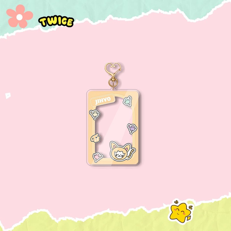 TWICE アクリルキーホルダー 新しいウサギガスガールグループカードキーホルダーフォトフレームペンダントスターパーソナル|undefined