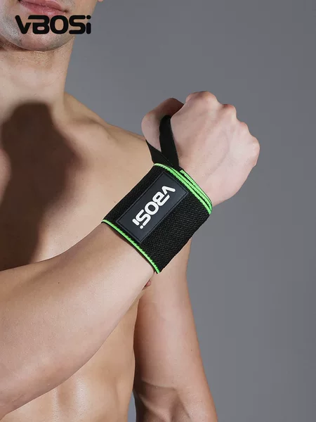 Wrist support fitness bandage, wraps around the wrist for compression and fixation, suitable for dumbbell exercises and weightlifting, sports protective gear, direct from factory, in stock for immediate shipment