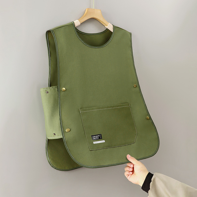 Chaleco delantal hombro red red cocina doméstica 2025 nuevo trabajo impermeable a prueba de aceite impresión de logotipo personalizado femenino