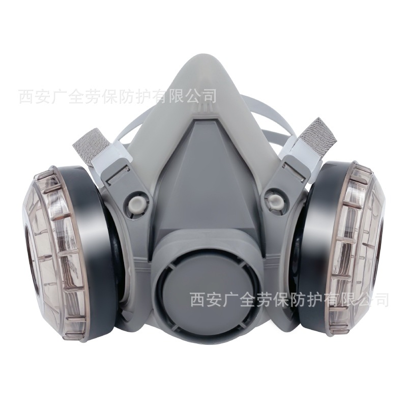 PD410-6200防尘面罩口罩煤矿打磨装修防粉尘工业KN95双罐防尘面具