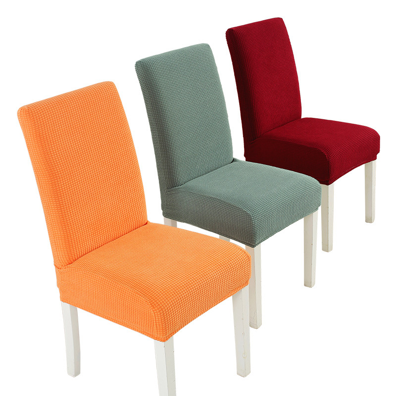 Hogar de una pieza engrosada polar Plaid silla cubierta elástica hotel restaurante silla cubierta cuatro estaciones cubierta de polvo