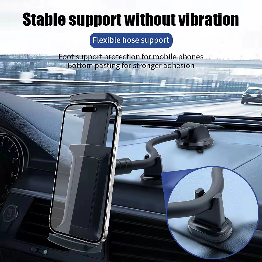 Универсальный 4-12-дюймовый автомобильный планшетный телефон держатель 360 ° длинный стержень присоски автомобильный навигатор GPS база