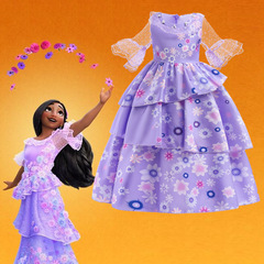 Magic Full House Isabella Purple Princess Dress Cosplay Children's Cosplay Dress Girls' Children's Performance Wear New 
