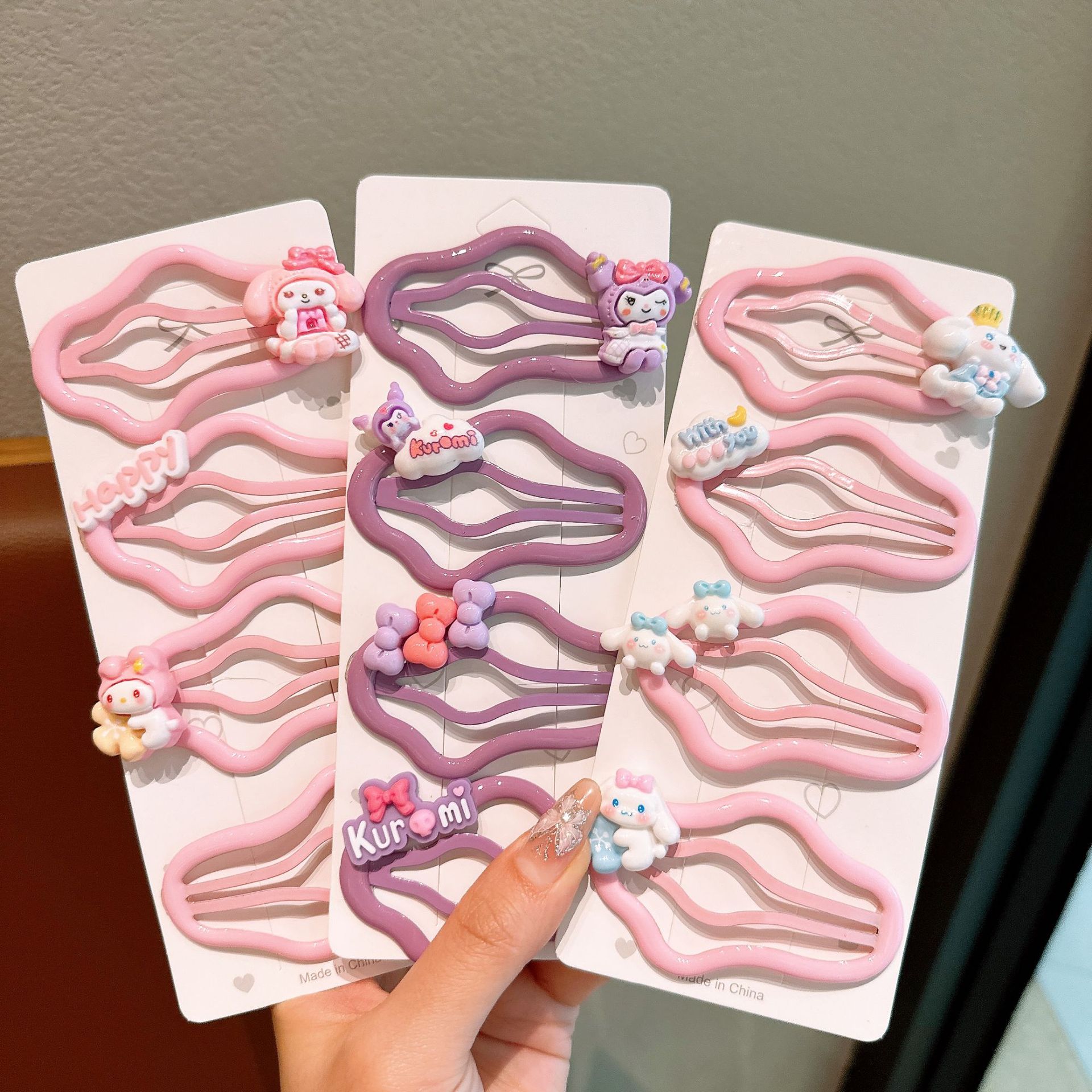 Clips de cabello nubes de verano para niños lindos clips Kulomi niñas pequeños clips de cabello rotos estudiantes bbb clips de lado mar