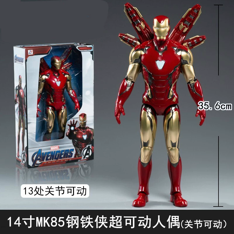 Мстители, светящаяся подвижная минифигура Железный человек Marvel
