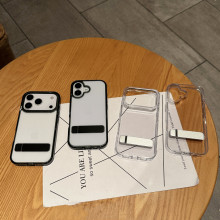 G款高透一字支架适用iPhone17Promax手机壳苹果17Air防摔16保护套