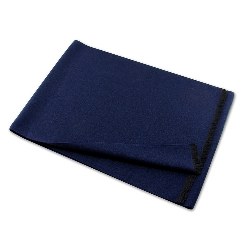 Unisex Monochrome Wool Scarf For Men Winter Warm Thick Patterned_voghion.com