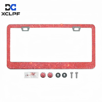 License plate holder/license plate holder – Rhinestone Acrylic Diamond License Plate Frame
