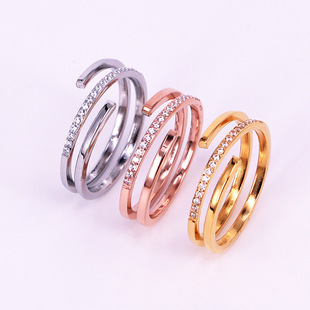 Wedding ring, J6-106, micro incrustation, on index finger
