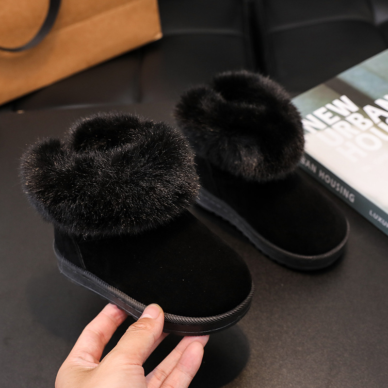 2024 Herbst/Winter Neue Schneestiefel für Jungen Mädchen Warme und bequeme große Baumwollkinderschuhe Trendy_voghion.com