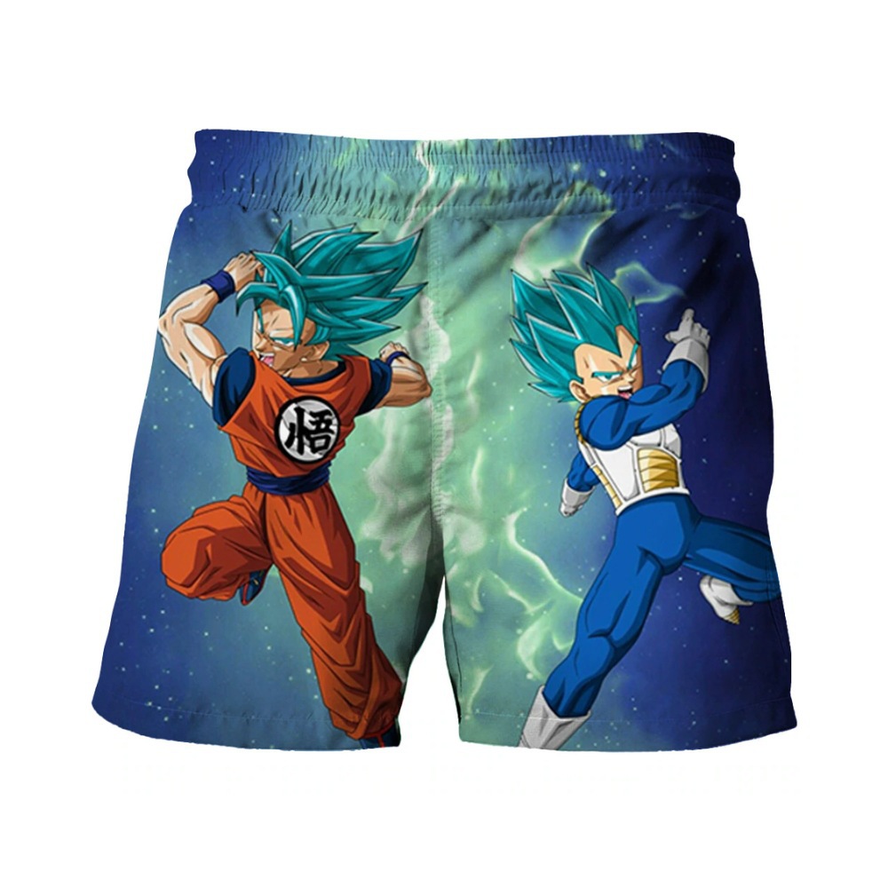 Pantalones cortos de vacaciones de playa con cordón transpirable de malla suelta de verano para hombres 2024 venta caliente spot de impresión digital 3D