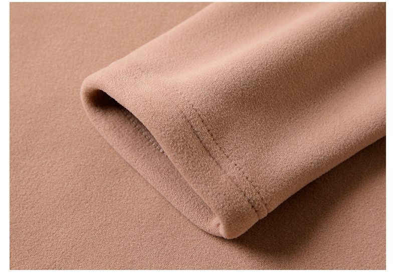 Abbigliamento da donna, maglione a collo alto in velluto tedesco, autunno e inverno, nuovo, intimo spesso, di alta qualità, nero, collo medio, caldo_voghion.com