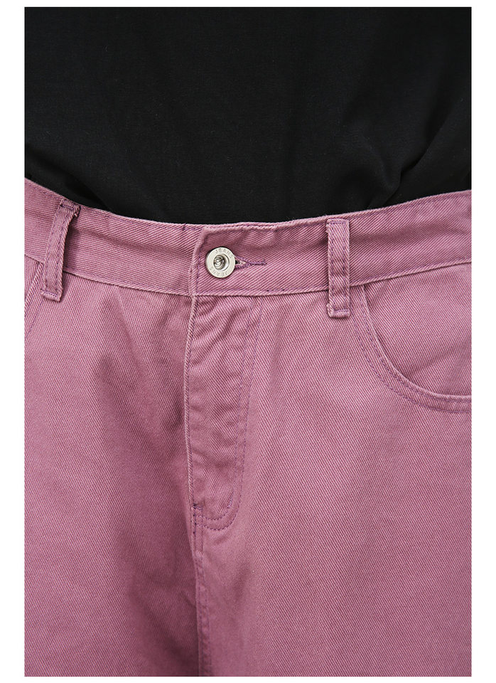Quần short denim nam ống rộng ống đứng lửng 5 tấc phong cách Hàn, form rộng rãi dễ phối đồ — Hồng đào, Màu be nhạt, Màu cà phê, Trắng be chi tiết 24