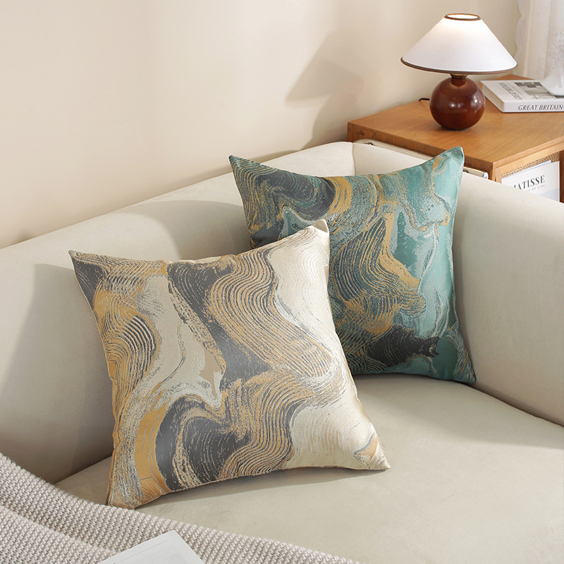 Amazon Nordic Square Throw Pillow Sofa Cushion Cover for Living Room Dining Chair Cushion Model Room Wholesale Modern Simple Style
