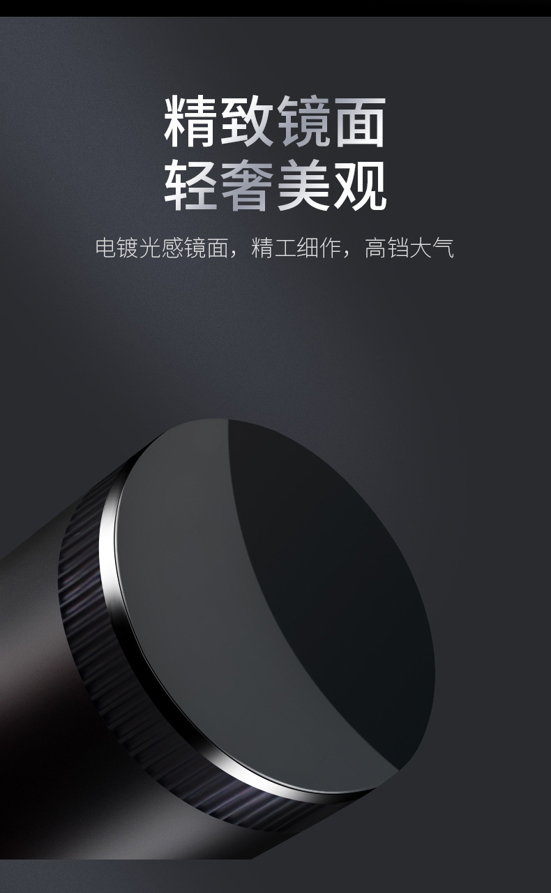Suitable for fixed LOGO with LED fully sealed car ashtray round flip car ashtray