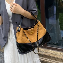 小香风2025秋新款流浪双肩包菱格链条包包女高级感小众单肩背包