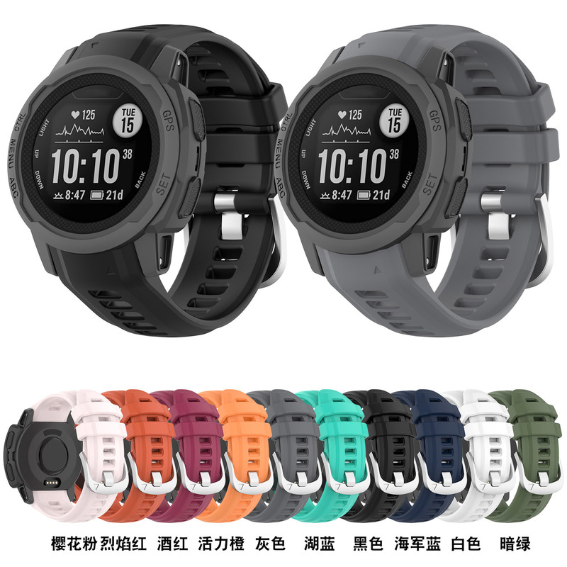 For Garmin instinct 2s Silicone Strap Jiaming instinct 2s Official Silicone Watch Strap For Garmin instinct 2s Silicone Strap Jiaming instinct 2s Official Silicone Watch Strap
