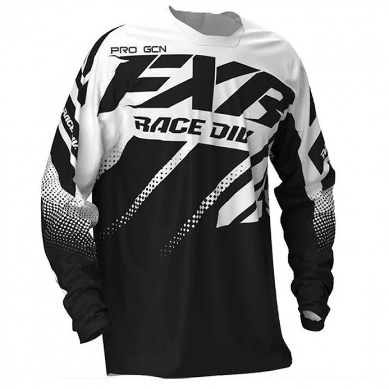 Cross-Country Long-Sleeved T-Shirt Men's Spring and Autum Cycling Sweatshirt Mountain Downhill Clothing Loose Sun Protection Breathable Clothing