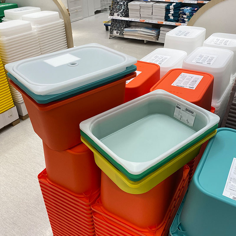 Schutte プラスチック収納ボックス子供のおもちゃ収納ボックスオーガナイザー収納ボックスカメ飼育黒ボックス|undefined