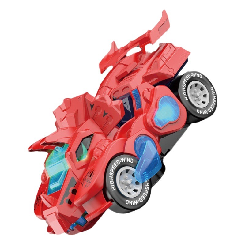 Transfronterizo DE LOS NIÑOS eléctrico universal juguete deformación dinosaurio coche colorido luz música niños y niñas modelo de juguete al por mayor
