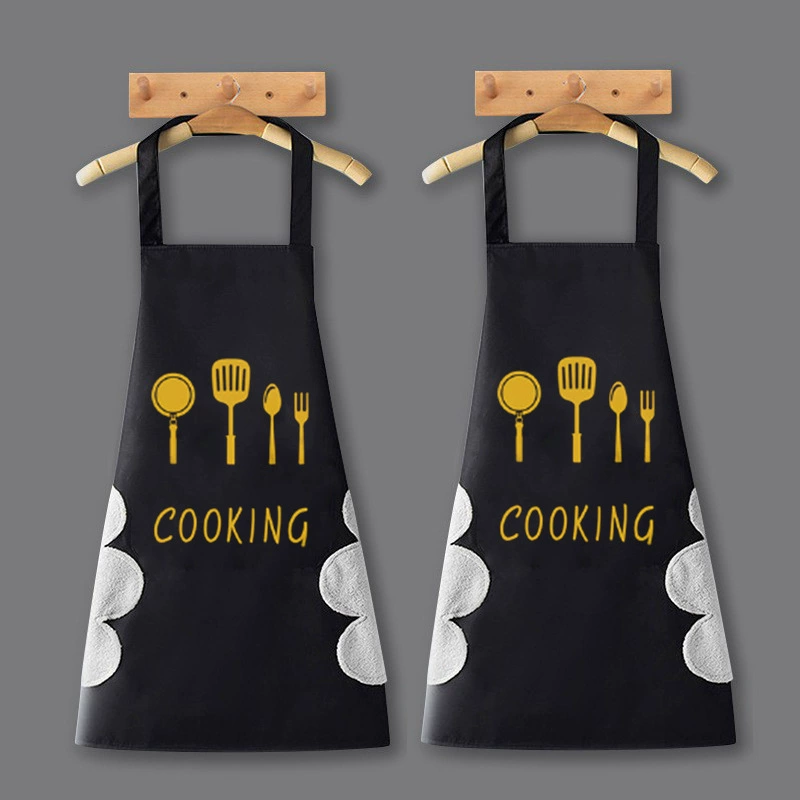 [Выбор качества и цены] Легкий роскошный фартук для ножей и вилок, водонепроницаемый и маслостойкий кухонный бытовой полуполуперчатка