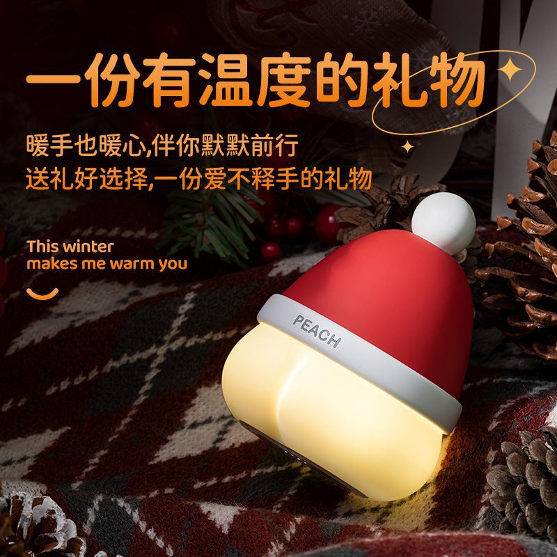 물 복숭아 손 따뜻한 귀여운 휴대용 휴대용 겨울 손을 덮는 인공물 따뜻한  휴대용 여성 생일 선물