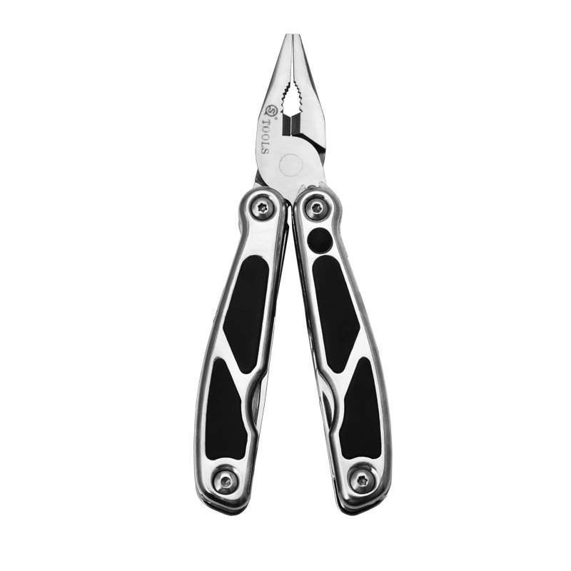 SQ Shunquan alicates de herramienta de combinación multifuncional Alicates de herramienta mini al aire libre universal con luz LED