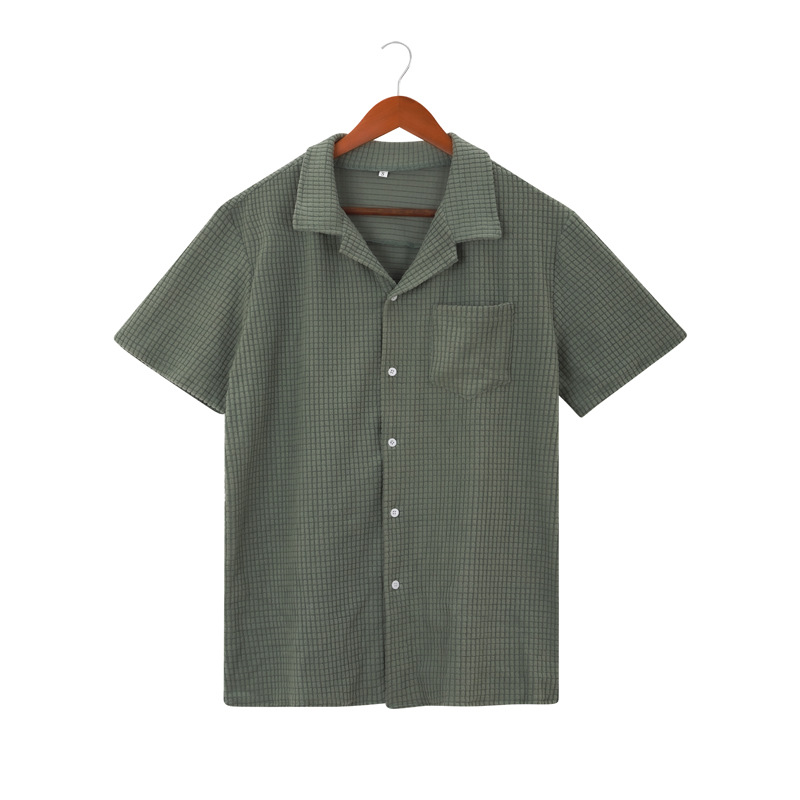 Waffle Texture Shirt - Style 4