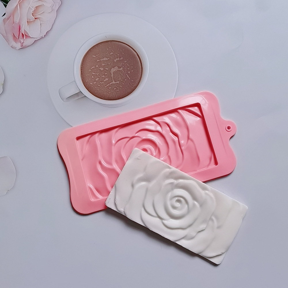 194 chocolate rosa galletas pastel molde de silicona dulces molde de postre utensilios de cocina para hornear harina de arroz