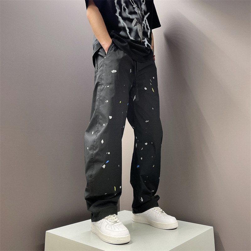 Herren Jeans Im Loose Fit High Street Stil Robuste Freizeithose_voghion.com
