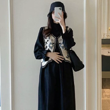 11.24 Жилет 2 комплекта материнская теплая мода дикая мода тонкая