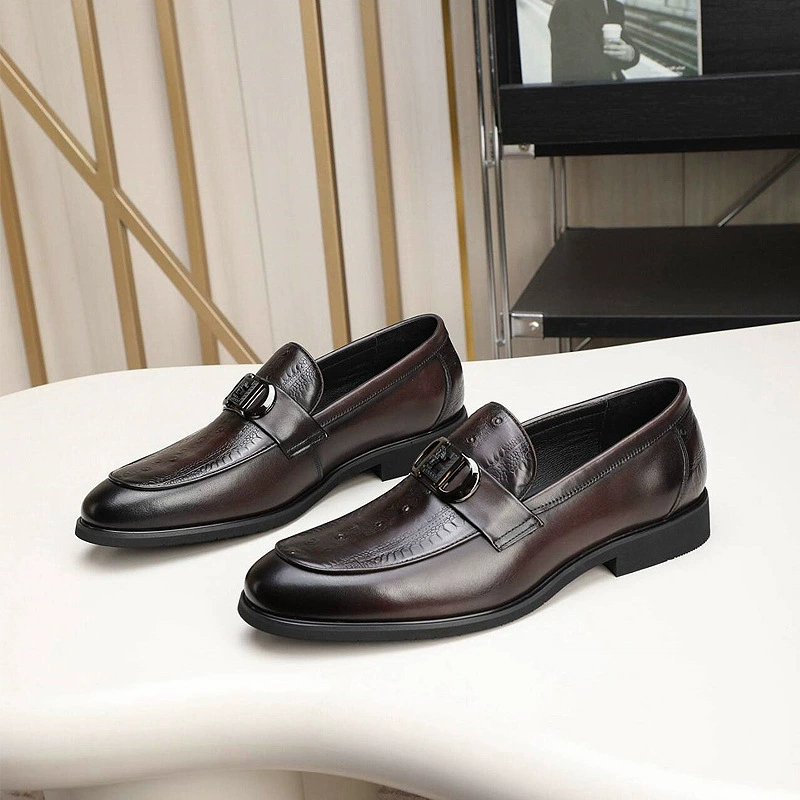 Мужские кожаные туфли для деловых встреч, новые весенне-осенние туфли из натуральной телячьей кожи, британские элитные туфли для костюма.