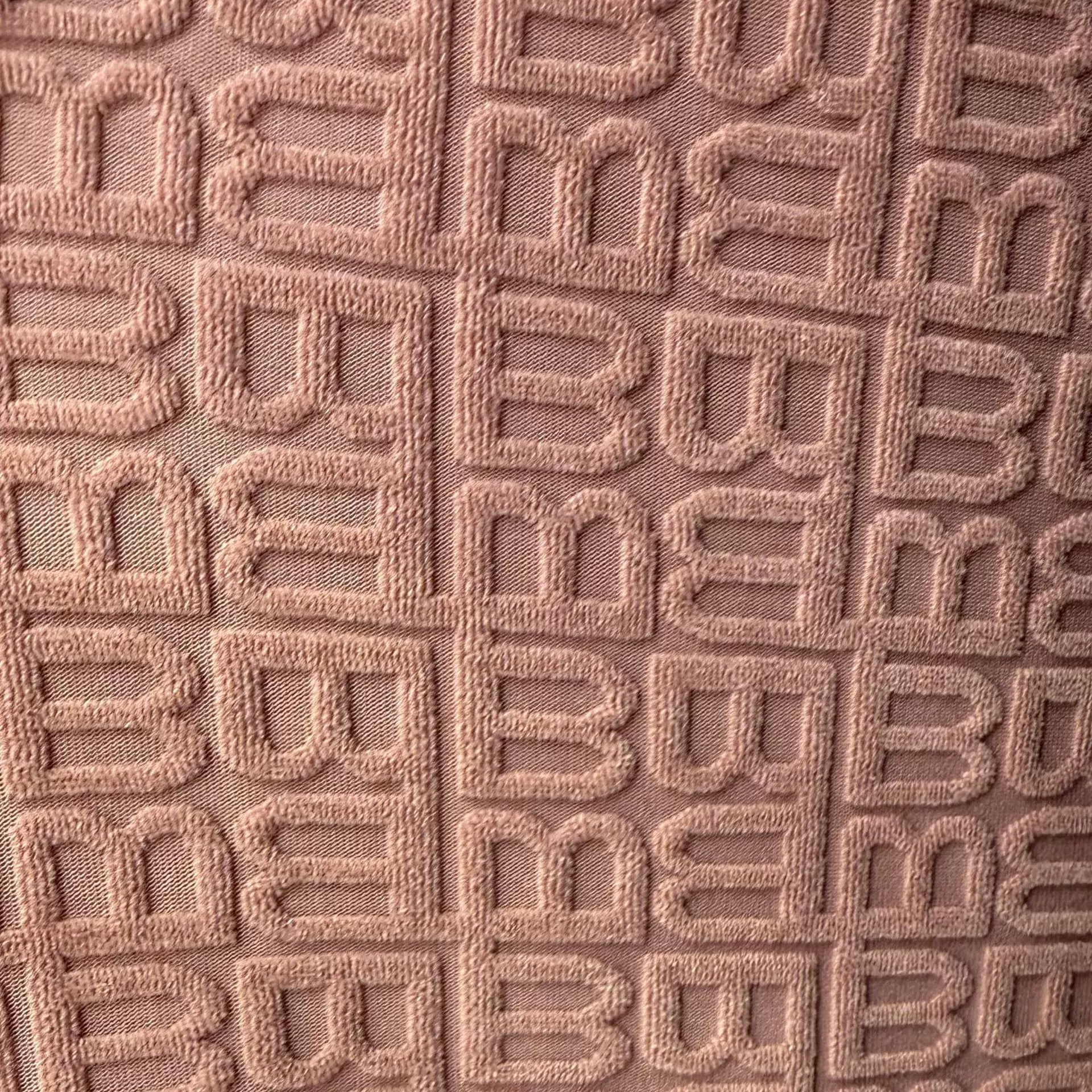 毛巾布提花字母布料服装箱包沙发抱枕玩具面料