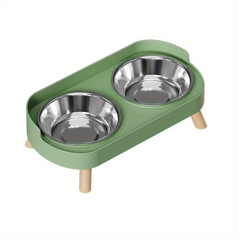 Aliexpress otoño comercio exterior bols alimentadores bols de plástico gatos con valla doble compartimiento