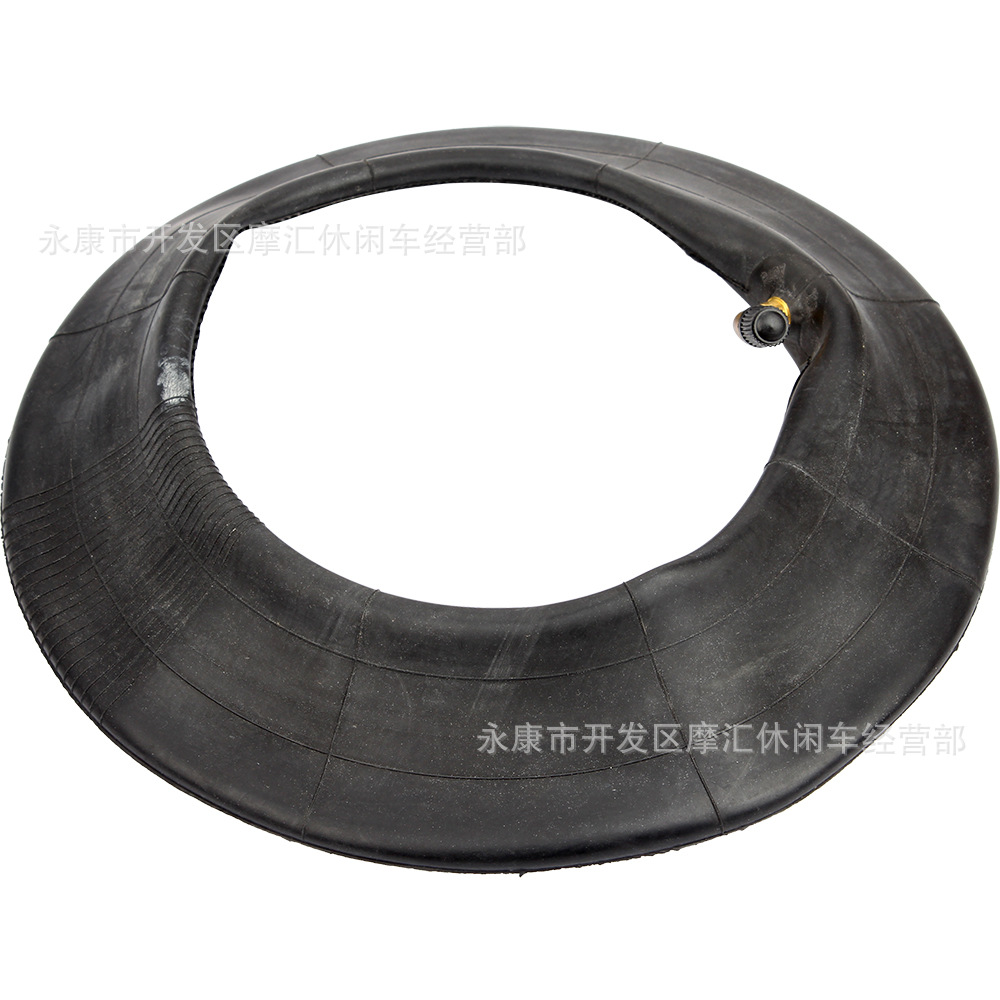 电动滑板车平衡车扭扭车配件 10*2.50内胎10寸弯嘴丁基胶里带内胆