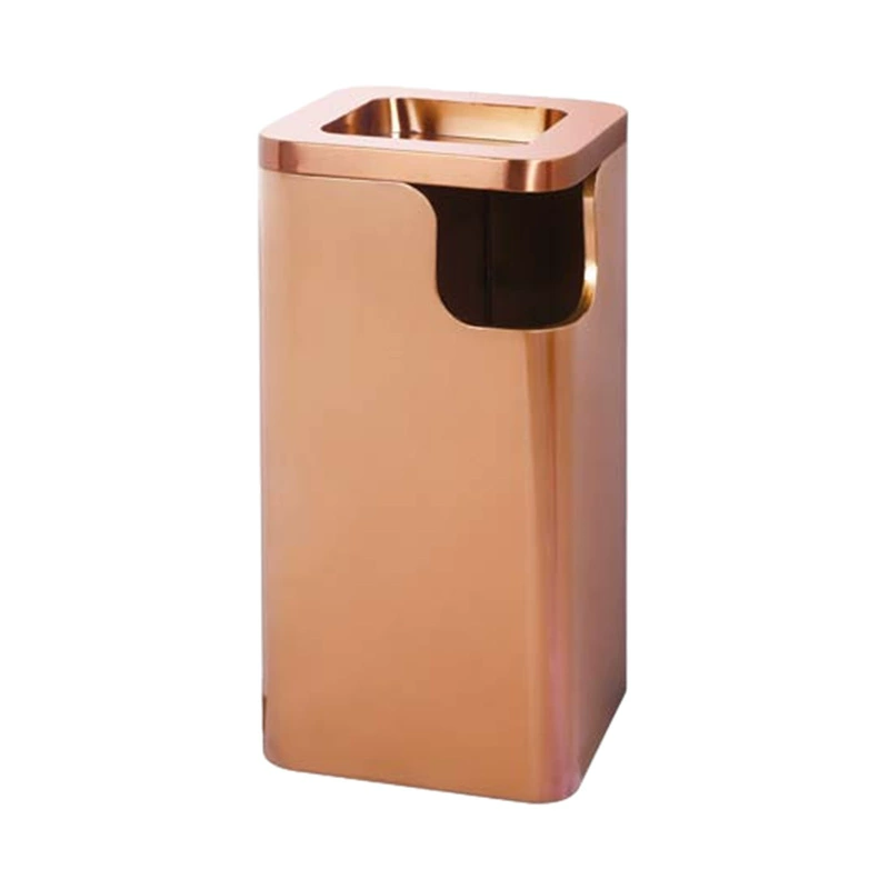 Street garbage can stainless steel rounded, for karaoke bars
