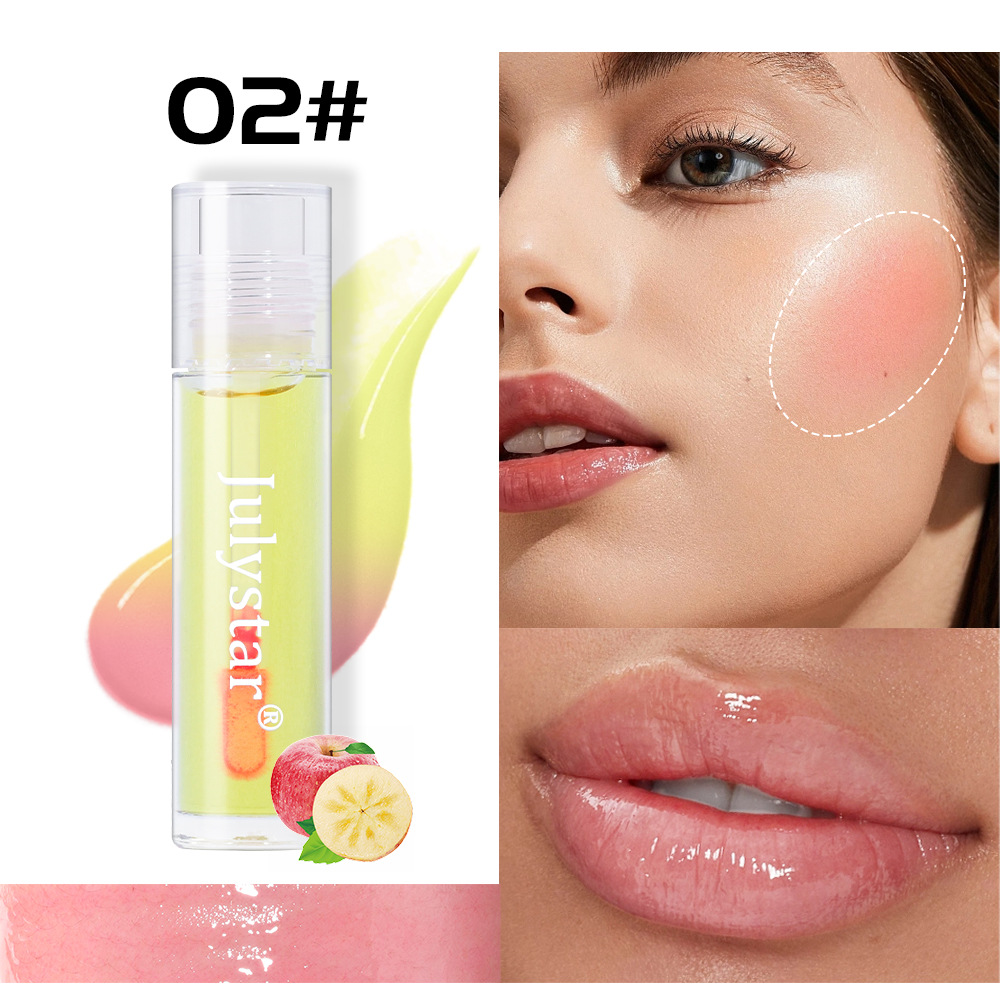 Cross-border liquid thermochromic Blush Bestseller, Natural Moisturizing Lip and Cheek dual-purpose color-changing Blush Blush Blush oil undefined