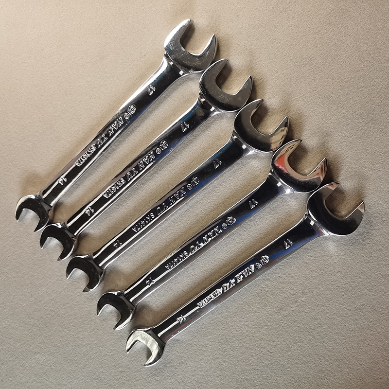 Wrench, set, European style, mirror effect