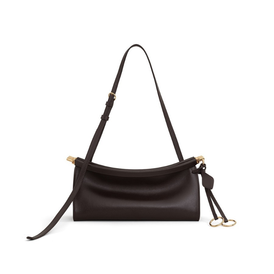 Retro Crescent Baguette Bag for Women - New Luxury Versatile Clip Bag, Single Shoulder Underarm Bag, Commuter OL Handbag - Thumbnail 5