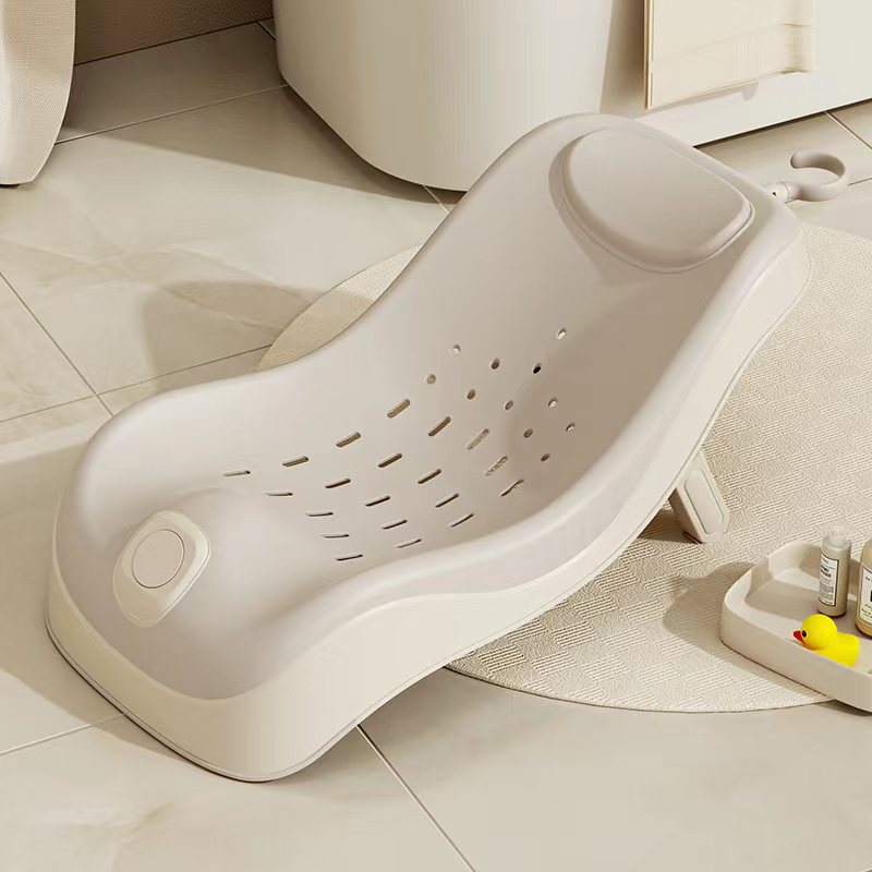 Sensible a la temperatura del bebé estante de baño RED DE BAÑO reclinable bebé acostado soporte antideslizante estera recién nacido baño plegable cama de baño