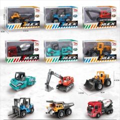 1:64シミュレーション合金工事車模型滑走玩具車金属乗用車子供プレゼント単一カラーボックス