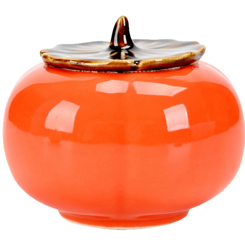 Чайник в форме хурмы Persimmon Ruyi, свадебная конфетница-орнамент, подарочная коробка, керамический свадебный сувенир, декоративная подарочная упаковка