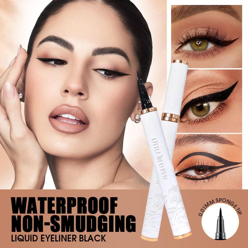 Bolígrafo delineador de ojos líquido PAGE VINE para maquillaje transfronterizo, delineador de ojos a prueba de sudor impermeable para principiantes