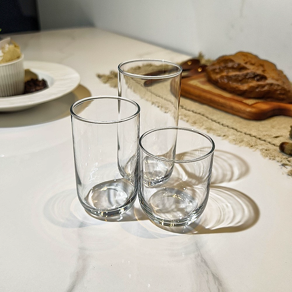Темpered glass cup household water cup juice milk glass niche drink cup