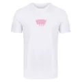 White pink lettering