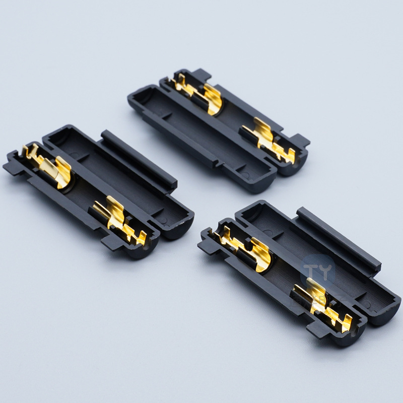 6X30 ヒューズチューブホルダーヒンジタイプ単管ヒューズボックスピーナッツシェル黒ナイロン難燃性 PA 素材|undefined
