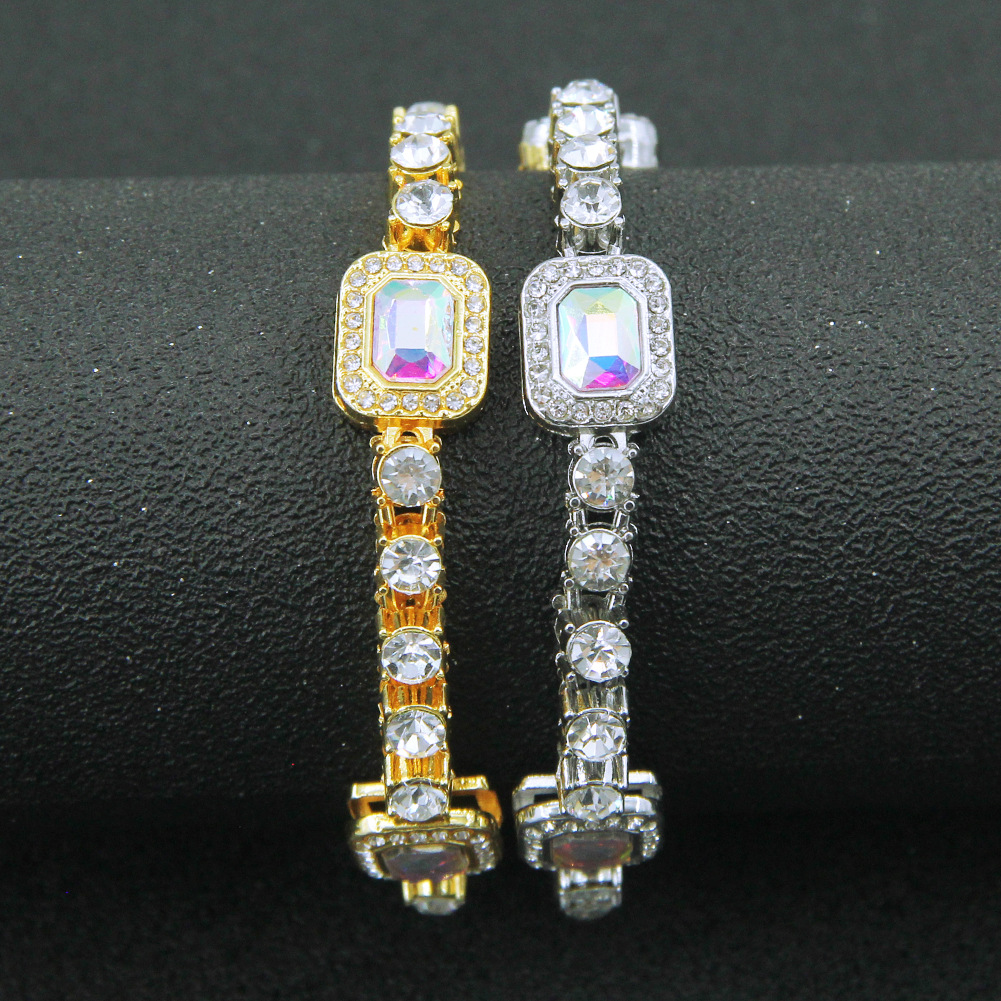 Hip-hop Patchwork Diamant Halskette Für Herren Bunter Trend Choker_voghion.com